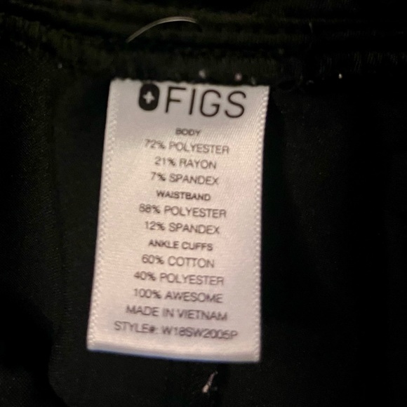 FIGS Black Zamora joggers ~scrub pants - Picture 7 of 7